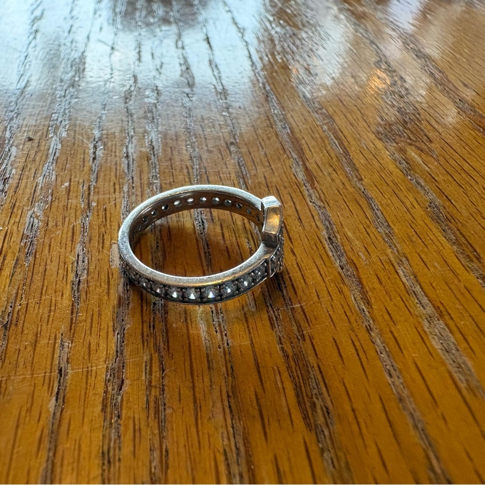 Harley-Davidson Silver Rhinestone Shield Ring - Picture 6 of 9